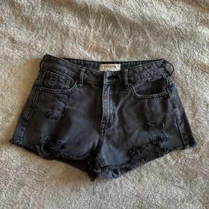 Black Denim Shorts from Pacsun